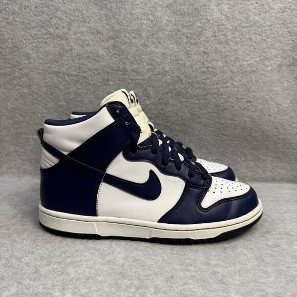 Nike Shoes Womens Size 7.5 Dunk High Midnight Navy Blue Sneakers DB2179-104 - Picture 4 of 10